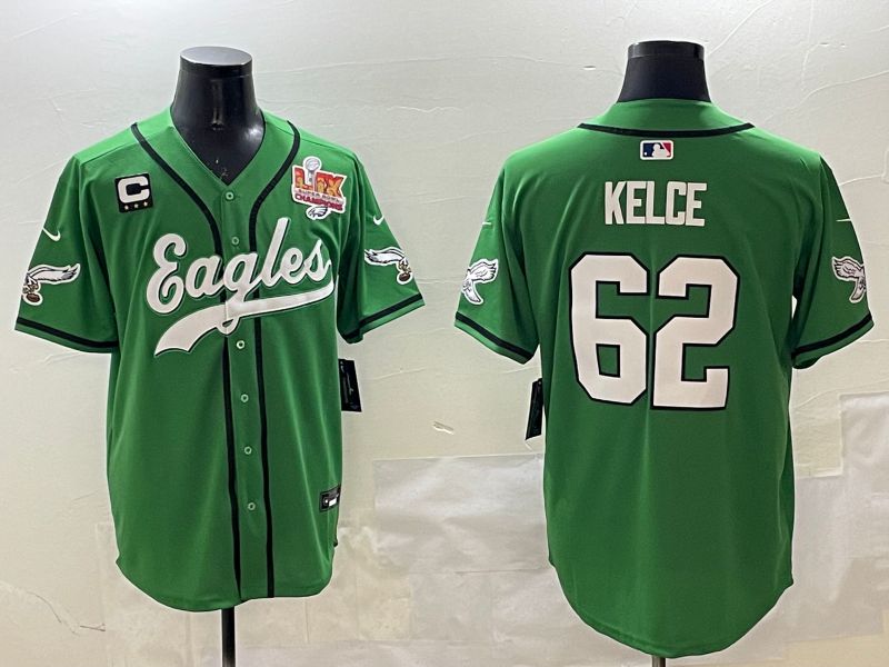 Men Philadelphia Eagles #62 Kelce Green three generations Jointly Name 2025 Nike Limited NFL Jersey style 1->philadelphia eagles->NFL Jersey